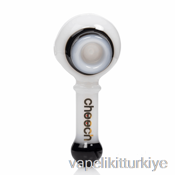 Elektronik Sigara Kalemi Vape Mate Cheech Cam çift Kaşık Boru Siyah / Beyaz